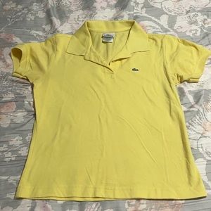 Yellow lacoste polo